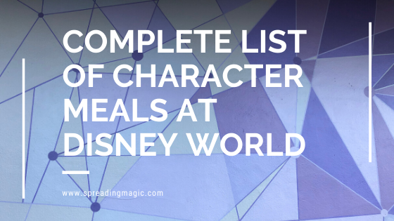 Character Meals at Disney World
