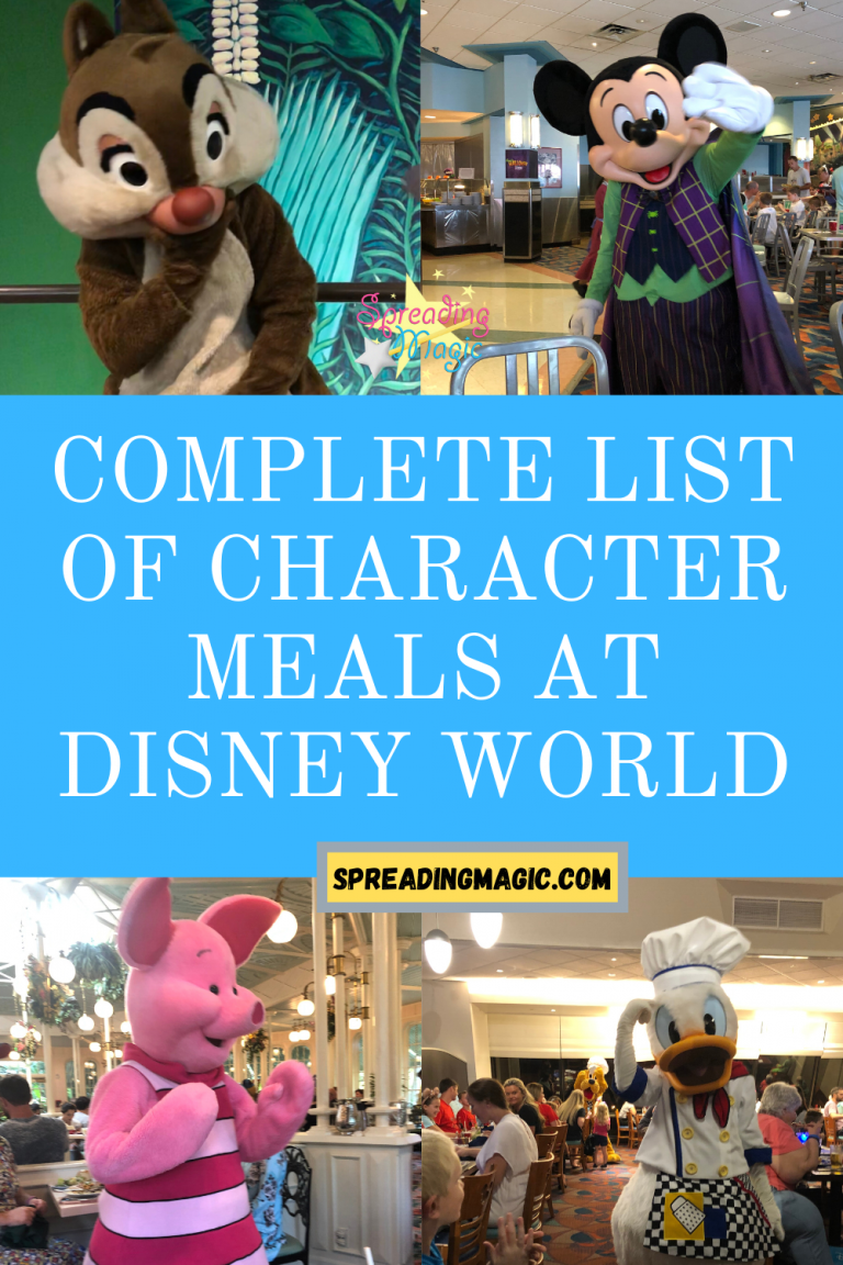 The Complete List of Character Meals at Disney World