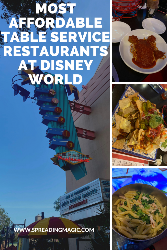 Top Most Affordable Table Service Restaurants at Disney World