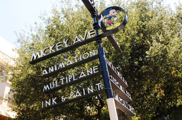 disneyland street sign