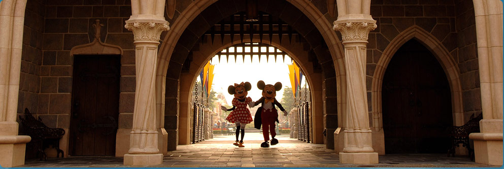 mickey and minnie holding hands