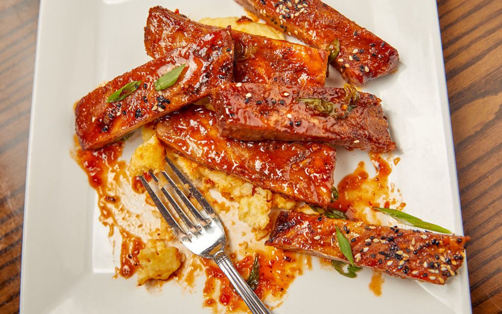 sweet and sour sticky ribs from Confisco Grille
