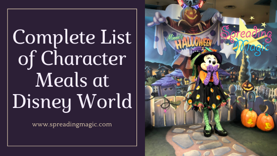 Character Meals at Disney World