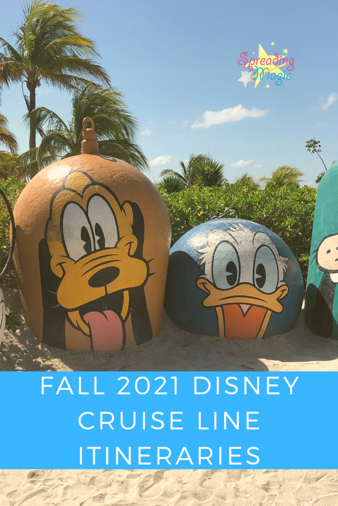 Fall 2021 Disney Cruise Line itineraries
