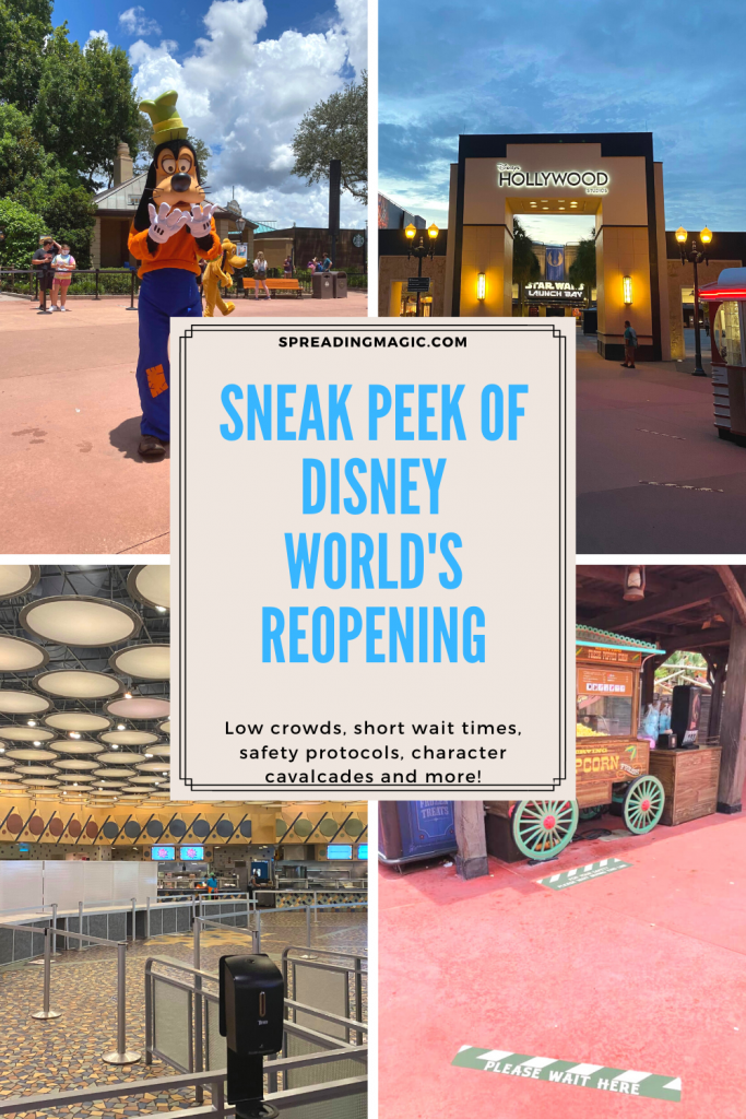 sneak peek at Disney World's phased reopening