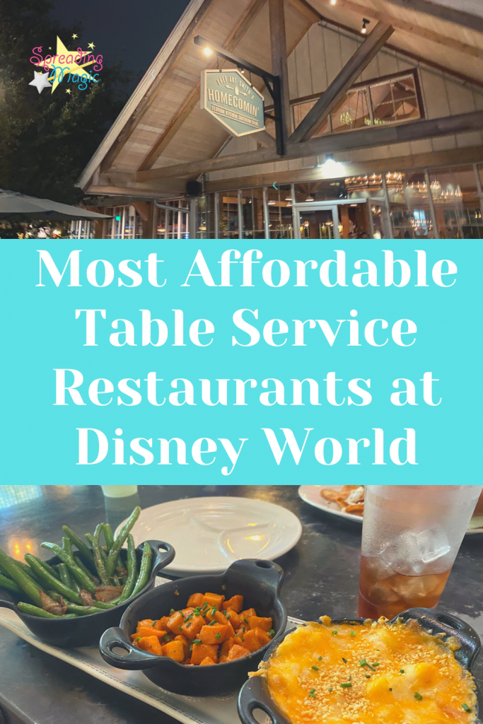 Top Most Affordable Table Service Restaurants at Disney World