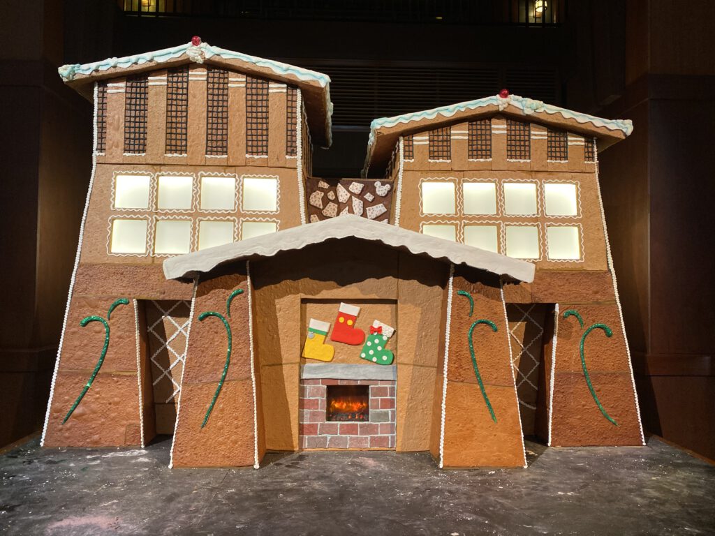 gingerbread house at Disney's Grand Californian Hotel and Spa