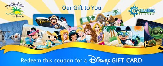 free Disney gift card