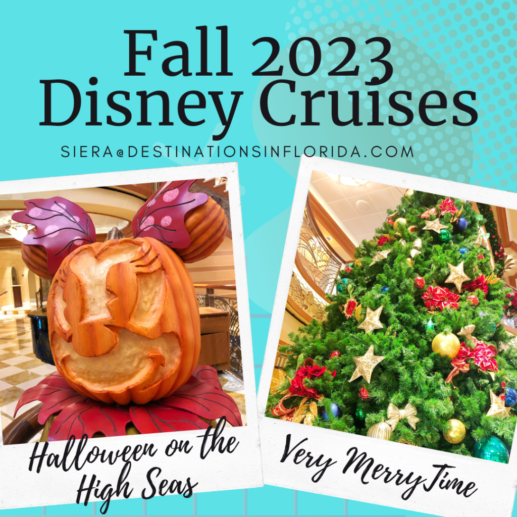 Fall 2023 Disney Cruise Line itineraries