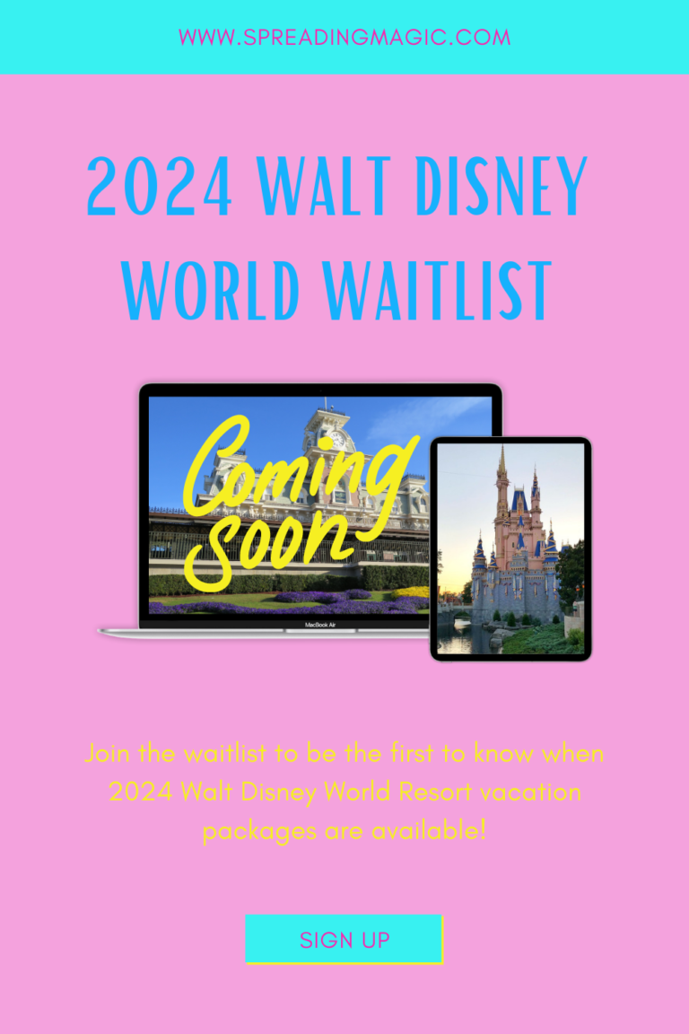 2024 Disney World Vacation Waitlist is Now OPEN!